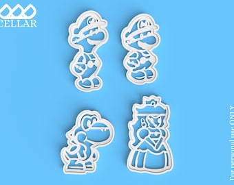 Video Game Inspired Cutter & Stamper | ALLSTAR SET | 3D Model for 3D Printer | Digital File ONLY | Air Dry Clay | Hobby | Decor | Cookies***