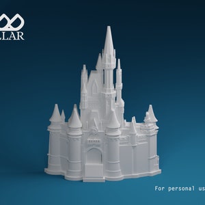Modelo de tallado de parque temático - Castillo de princesa MK / SOLO archivo digital / Modelo 3D para enrutador CNC / bricolaje / Magic / Kingdom /