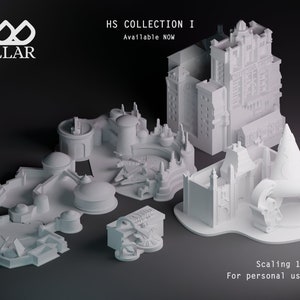 Theme Park Miniature Replica 4 models - HS Collection 1 | Digital File ONLY | 3D Model for 3D Printer | diy  |