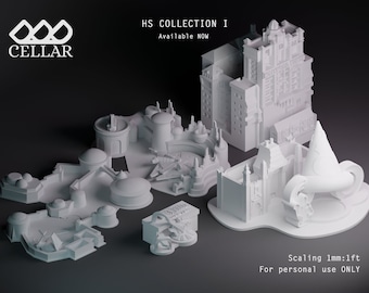 Theme Park Miniature Replica 4 models - HS Collection 1 | Digital File ONLY | 3D Model for 3D Printer | diy  |
