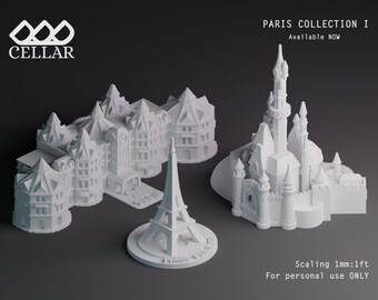 Paris Theme Park Miniature Replica – 3D Printer Model (Digital File)