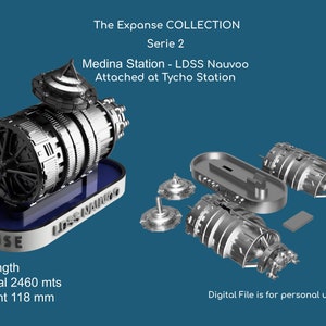 Sci-Fi-modelreplicaset 2- The Expanse Collection 2 | 3D-model voor 3D-printer | ALLEEN digitaal bestand | Miniatuur | Doe-het-zelf | Ruimtevaartuig | Televisie |