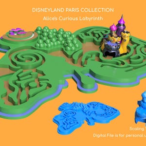 Paris Freizeitpark Miniatur Replica 5 Modelle - Kollektion 3 | NUR Digitale Datei | 3D Modell für 3D Drucker | basteln |