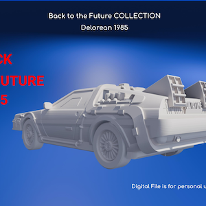 DeLorean 1985 3D Model – Back to the Future Replica (Digital File)