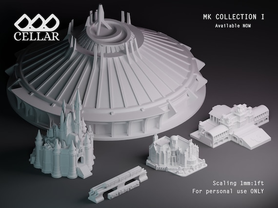 Theme Park Miniature Replica 3D Models – MK Collection 1 (Digital File)