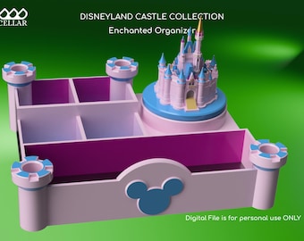 Enchanted Castle Organizer - 3D Printed  – DIY Model, Pencil, Pen , Jewelry/Candy Storage (Digital File)