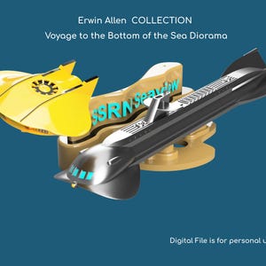 Sci-Fi Model Replica Diorama- Voyage to the Bottom of the Sea  | 3D Model | 3D Printer | Miniature | DIY  | Sci-Fi Serie | TV |