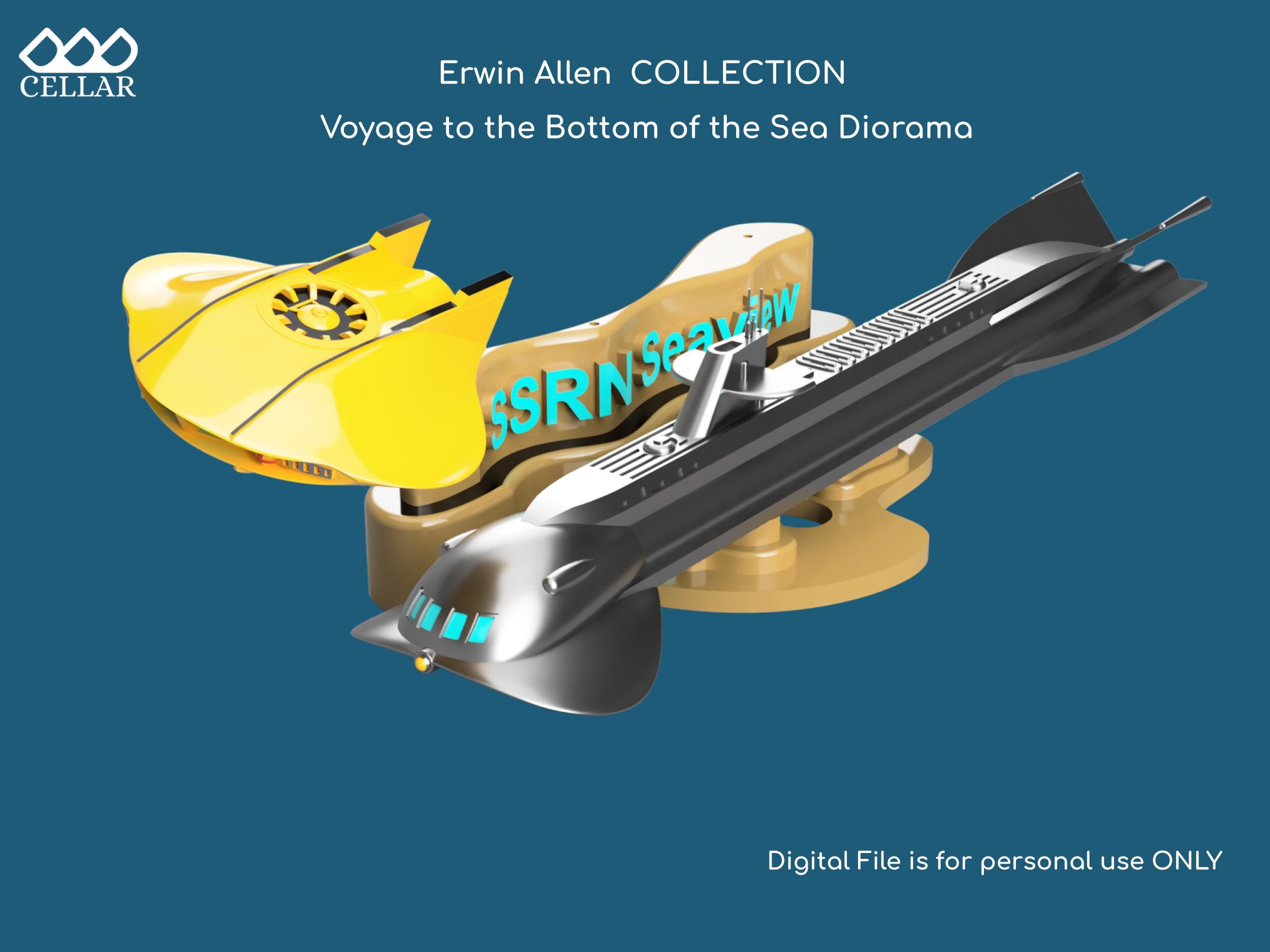 Voyage to the Bottom of the Sea Diorama – SSNR Seaview, Flying Sub