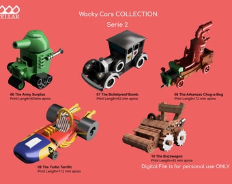 【Wacky Races Machine Collection 】 Wacky Races Machine Car Box Vol.1 2 Set kensin wacky races