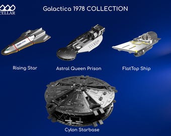 バトルスター・ギャラクティカ 1978年版艦隊｜SF宇宙船モデル10種