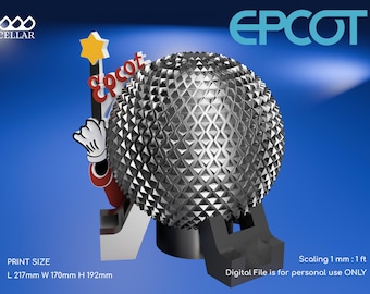 Epcot Discovery Collection 1 - The Original Theme Park Miniature Replica   | Digital File ONLY | 3D Model for 3D Printer | DIY|