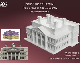 Disneyland  Collection 2 , 4 models - The Original Theme Park Miniature Replica  | Digital File ONLY | 3D Model for 3D Printer | DIY|