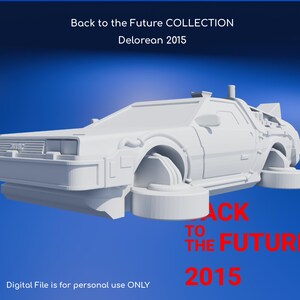 Back to the Future DeLorean 2015 - 3D Model STL File (Digital Download for Personal Use)
