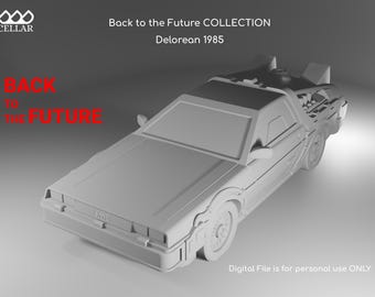 DeLorean 1985 3D Modell - Zurück in die Zukunft Nachbau (Digitale Datei)