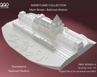 Disneyland  Collection 1, 5 models - The Original Park Miniature Replica  | Digital File ONLY | 3D Model for 3D Printer | DIY|