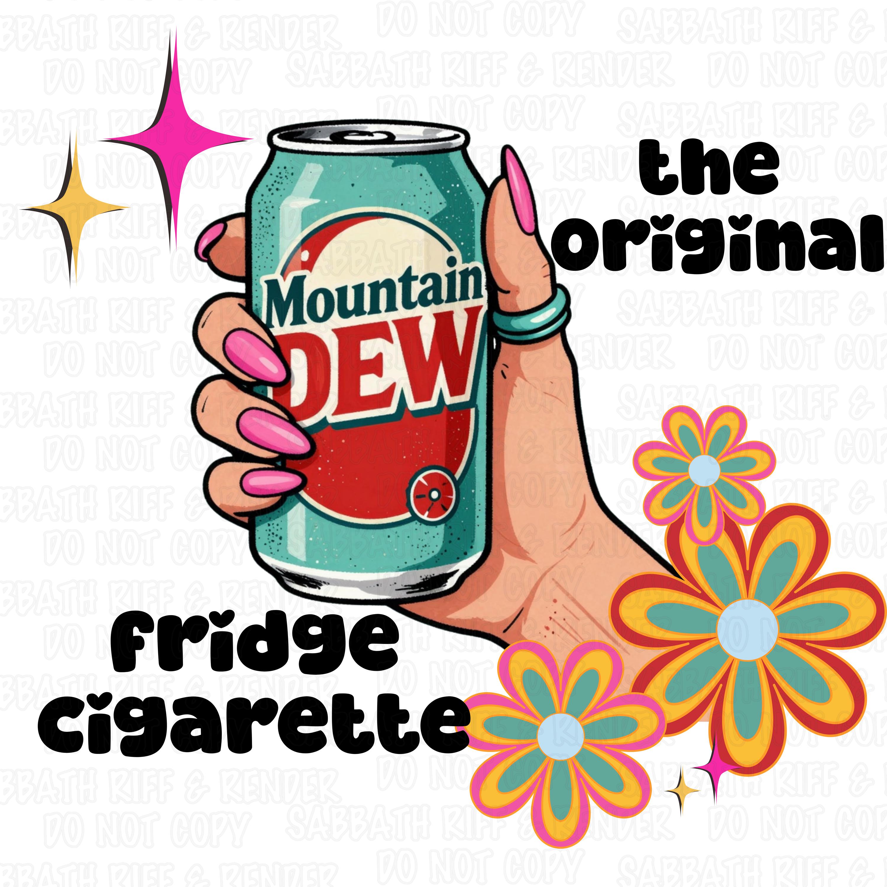 cigarette with mountain logo Fridge Cig Mountain Dew