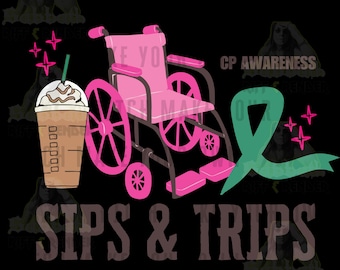 Zhirnlähmung Awareness Sips & Trips Grafik (PNG)