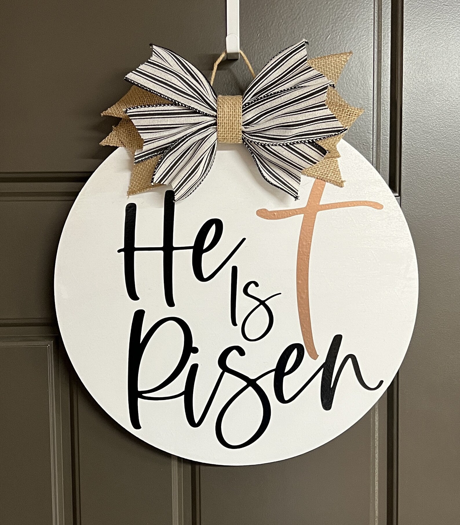 He is Risen Door Sign, Easter Door Hanger, Jesus Door Hanger, Front Door, Easter, Spring Door