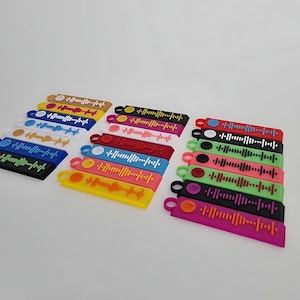 Porte-clés à code Spotify personnalisé | Cadeau numérisable personnalisé | Qualité supérieure | Cadeau Saint-Valentin