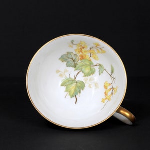 6 vintage porseleinen kopjes met bloemmotieven