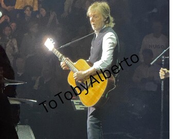 Paul McCartney en concierto, primer plano