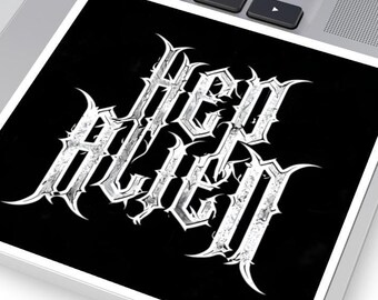 Hep Alien Band Sticker, Hardcore Heavy Metal Style Font, Lane Kim, Gilmore Girls, Rory Gilmore Gifts, Stars Hollow Merch, Sebastian Bach