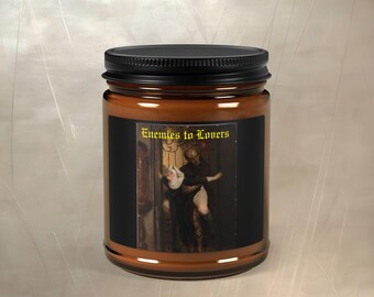 Enemies to Lovers Candle, Heinrich Lossow's The Sin Painting Candle, NSFW Romantasy Vintage Art Book Lovers Merch, Victorian Romance Art
