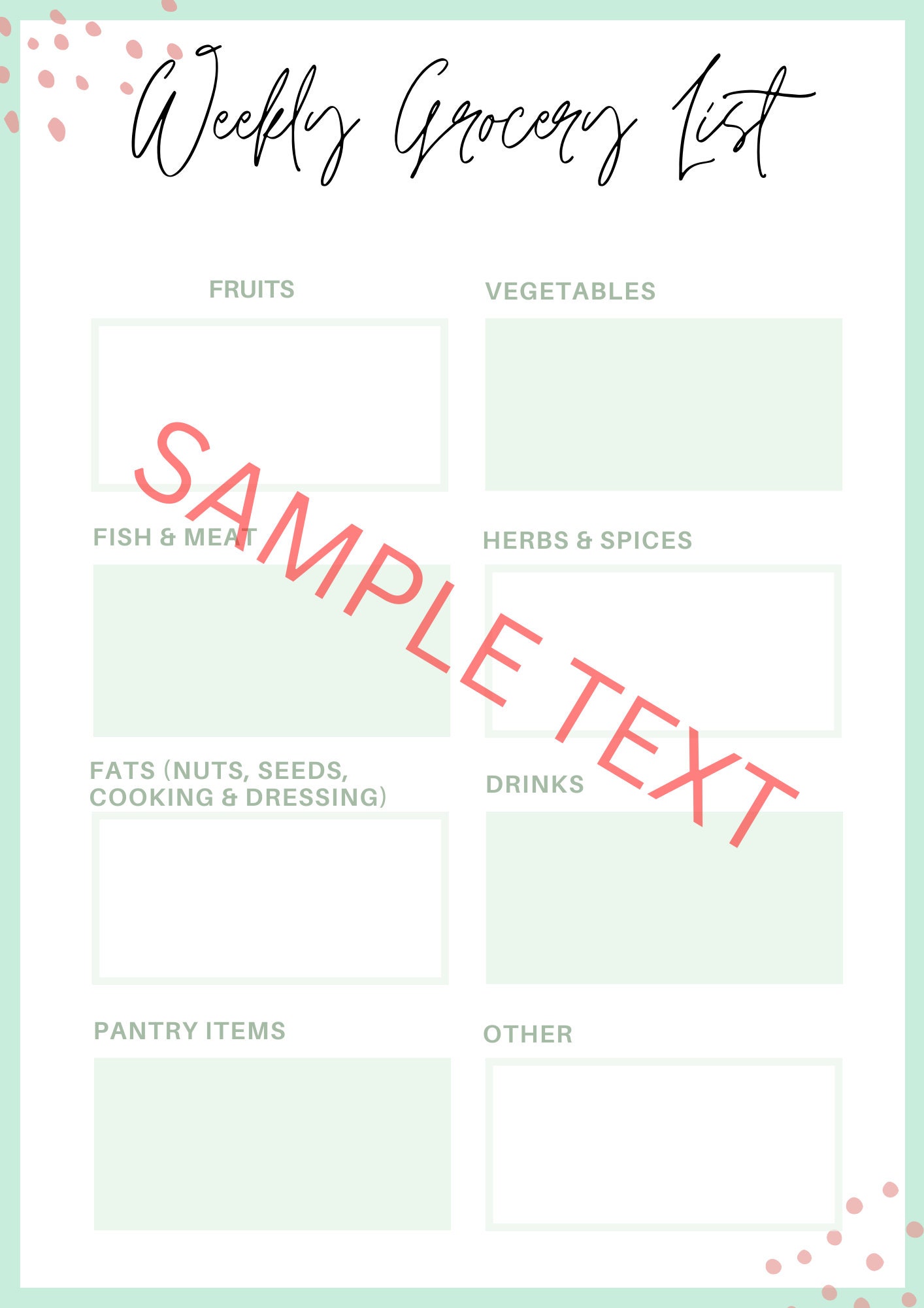 Whole 30 Meal Planner Bundle Printable Healthy Digital - Etsy