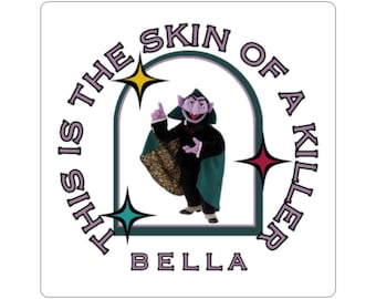 This Is The Skin Of A Killer Bella Sticker, Twilight Edward Cullen Humor Stickers, Twilight Sticker Booktok, Vampire Laptop Decal, Gen Z