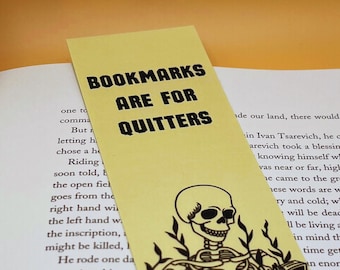 No Quitters Bookmark