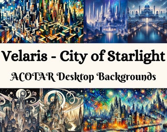 ACOTAR Velaris Desktop Background Art
