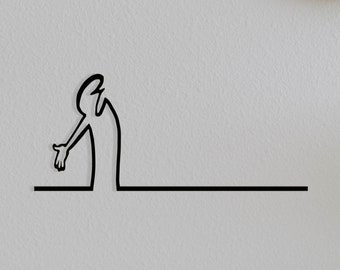 La Linea Wall Decor: Minimalist Silhouette Art