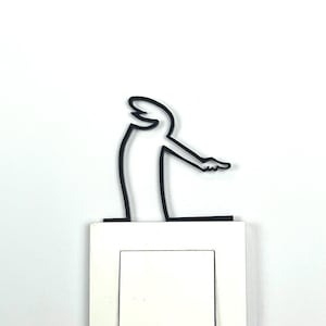 La Linea Wall Decor &#39;&#39;Showing&#39;&#39; - La Linea - Wall Decoration - La Linea Figure - La Linea Series - Minimalist Art -Line Wall Art