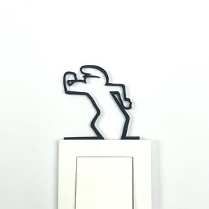 La Linea Wall Decor &#39;&#39;Muscular&#39;&#39; - La Linea - Wall Decoration - La Linea Figure - La Linea Series - Minimalist Art -Line Wall Art