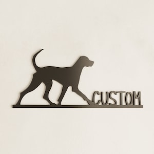 Personalized Vizsla Wall Decor | Custom Dog Name | Pet Lover Gift | Modern Home Accent