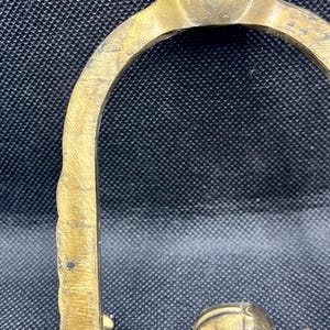 Vintage Brass Heraldic Door Knocker Shield Shaped Coat Of Arms “ Browning “ Bild 16