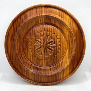 Carved Wood Wall Plate: 9&quot; Boho Gallery Wall Art