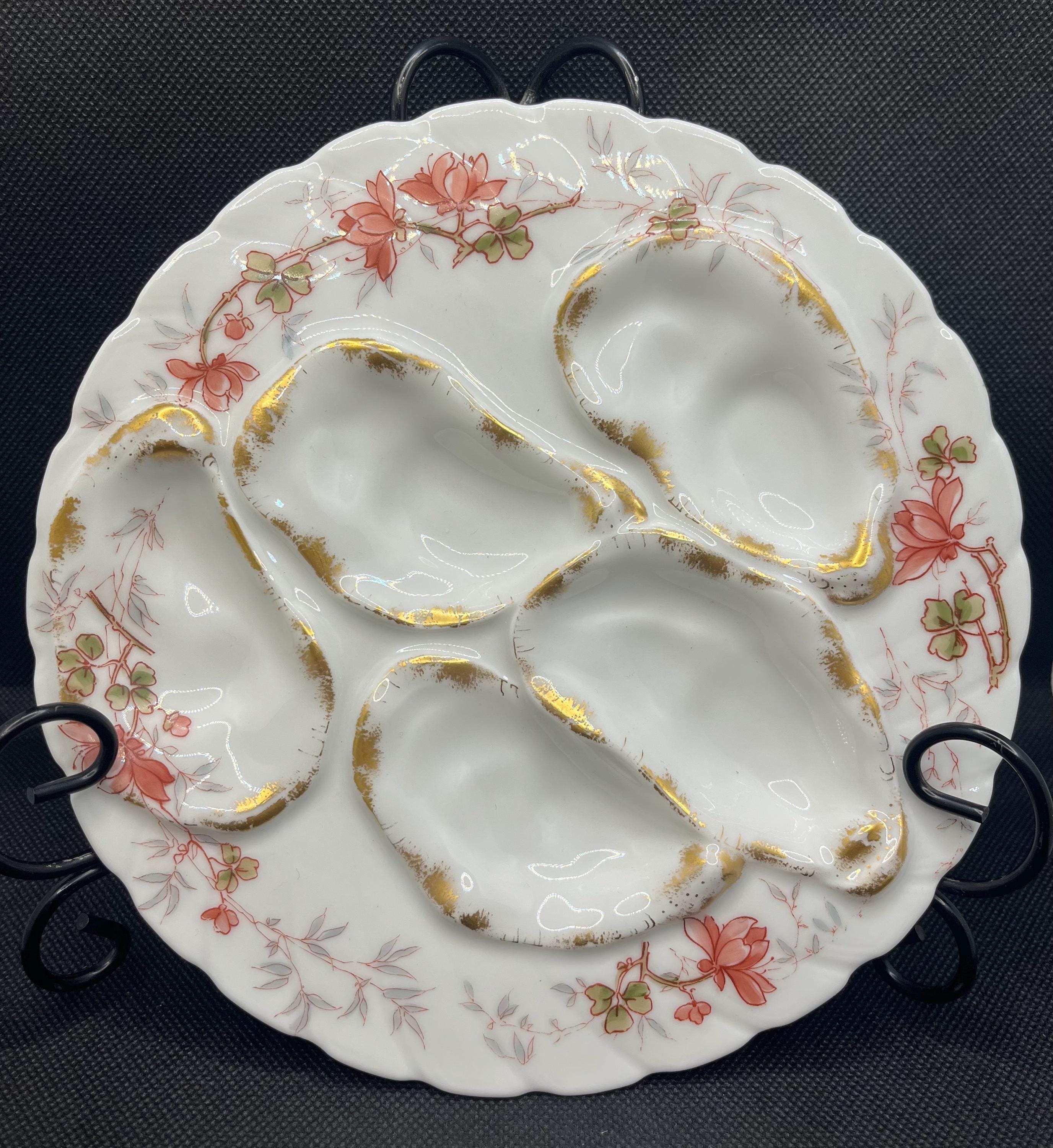  LIMOGES プレート　5枚セット 5 Well Limoges Oyster Plate - Etsy