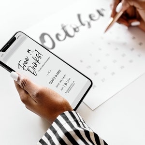Funny Save the Date E-Invite Template, Digital Invite, Canva Template, Electronic Save the Date, Instant Download, Save Our Date, Evite