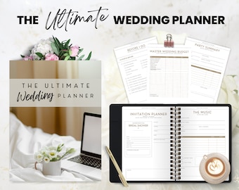 Wedding Planner | Wedding Itinerary | Wedding Budget | Wedding Workbook | A4 | Digital Download | Wedding To Do List | Engagement Gift