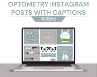 Eighty Optometry Instagram Templates With Captions | Canva Designs ...