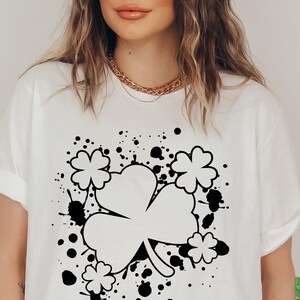 Cute St Patricks Four Leaf Clover Shirt, St Patricks Day,Shamrock Shirt, Gift Shirt For St Patricks ,Ireland Green Shirt, Irish Clover Shirt