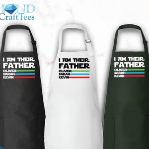 Personalized Dad Apron – "I Am Their Father" BBQ Gift