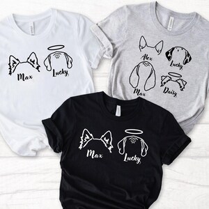 Custom Dog Ears Shirt, Dog Mom Shirt, Dog Lover Shirt, New Dog Owner Shirt, Gift for Dog, Pet Lover Shirt, Custom Dog Tee, Dad  Gift Shirt