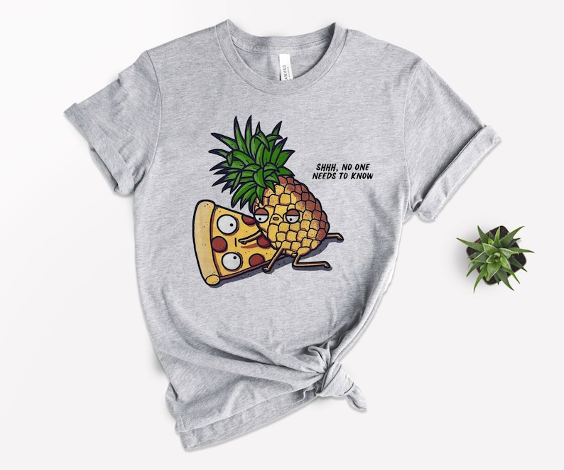 Pineapple Pizza Shirt Pizza Lover Shirt Funny Pineapple Pizza Shirt Pizza Shirt Funny Pineapple Shirt Funny Design Shirt image 1