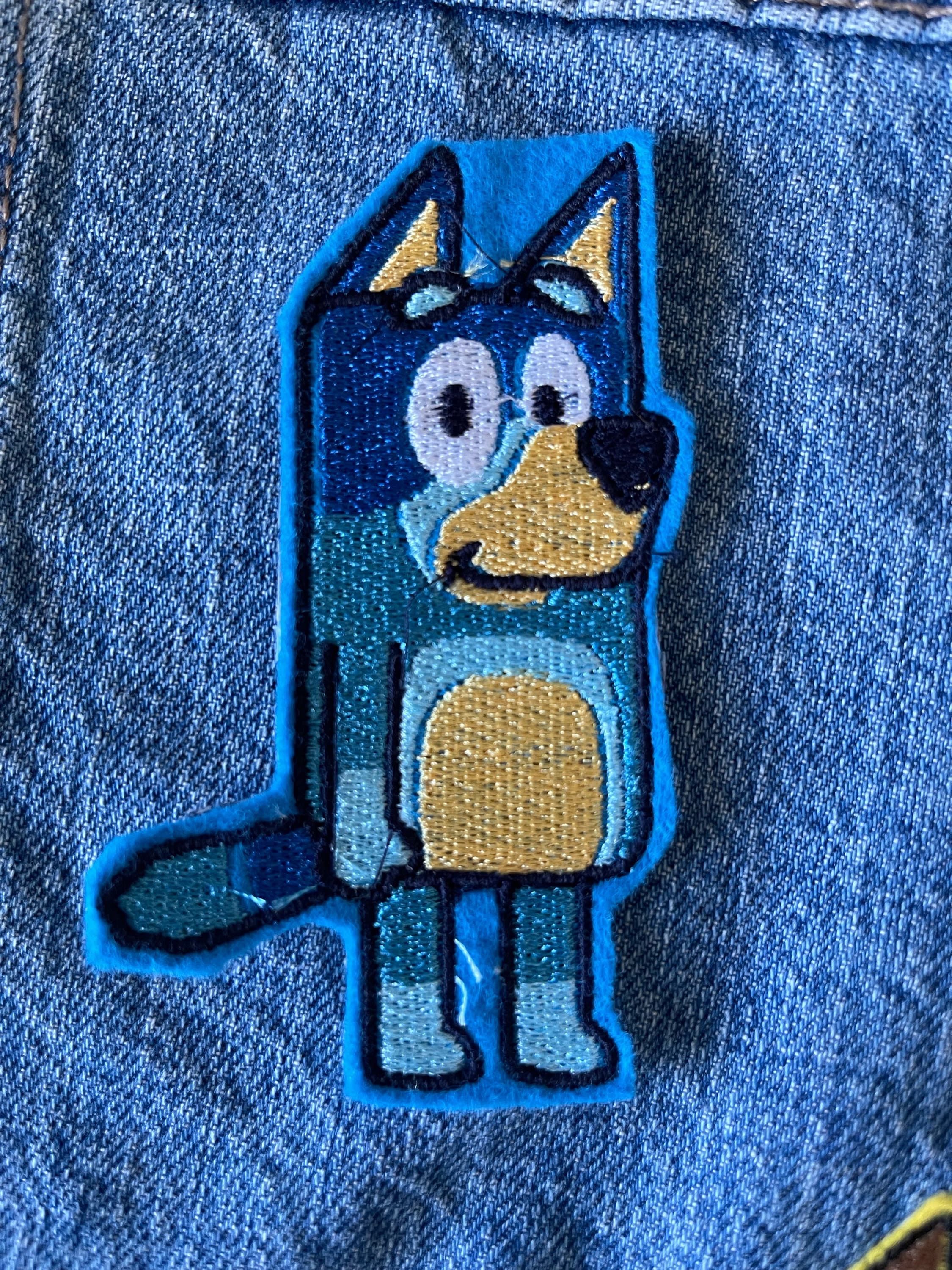 Bluey Family Pack Iron on Embroidered Patch Etsy