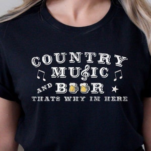 Country Music And Beer T Shirt
