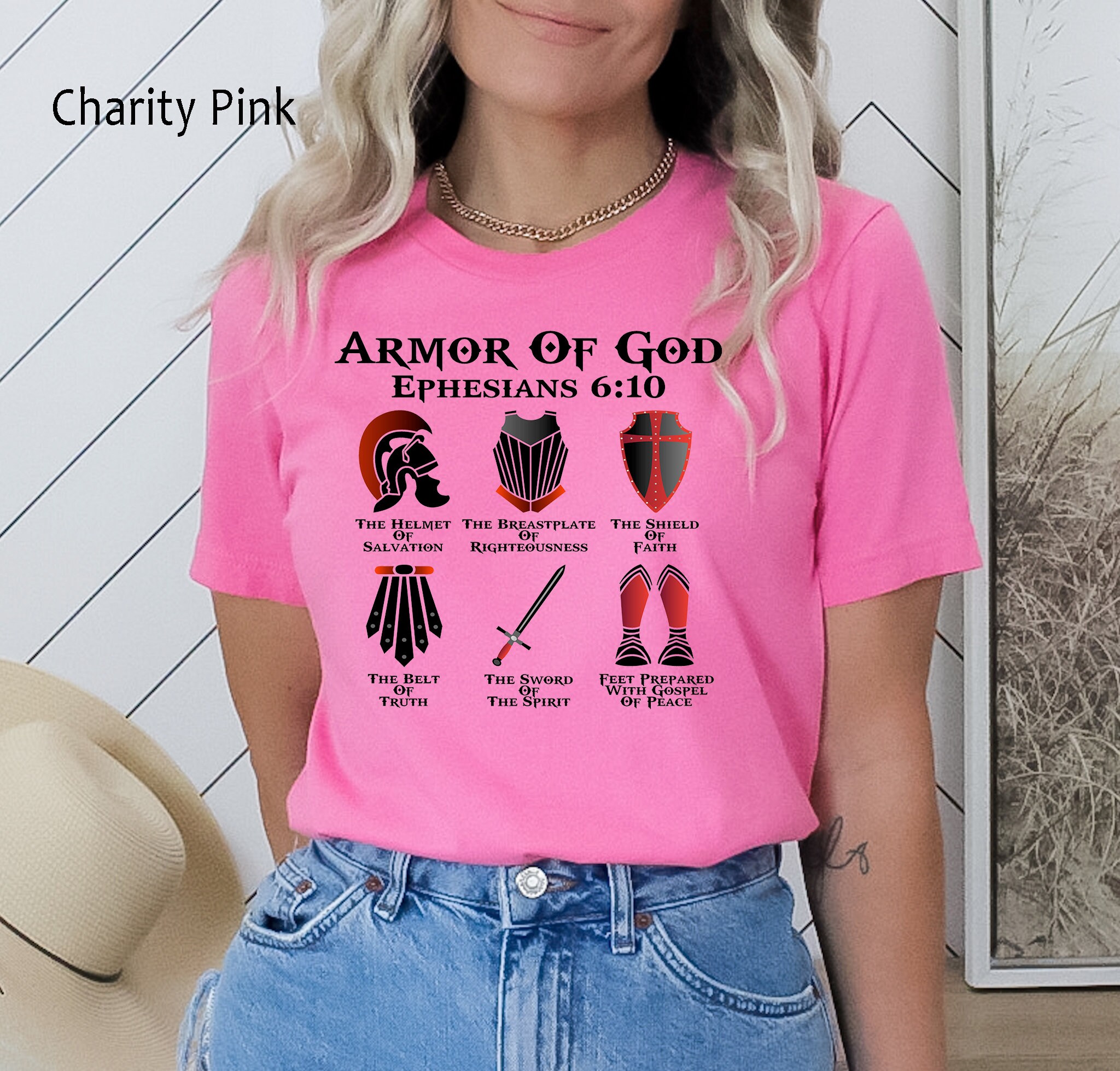 Armor of God Shirt Christian Gift Christian Shirt Knight Etsy