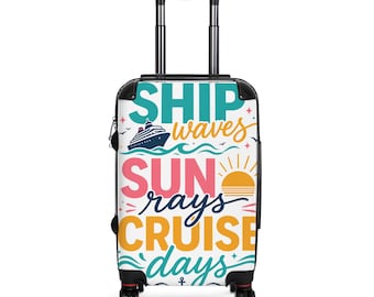 Maleta/equipaje de viaje para cruceros Ship Waves Sun Rays Cruise Days