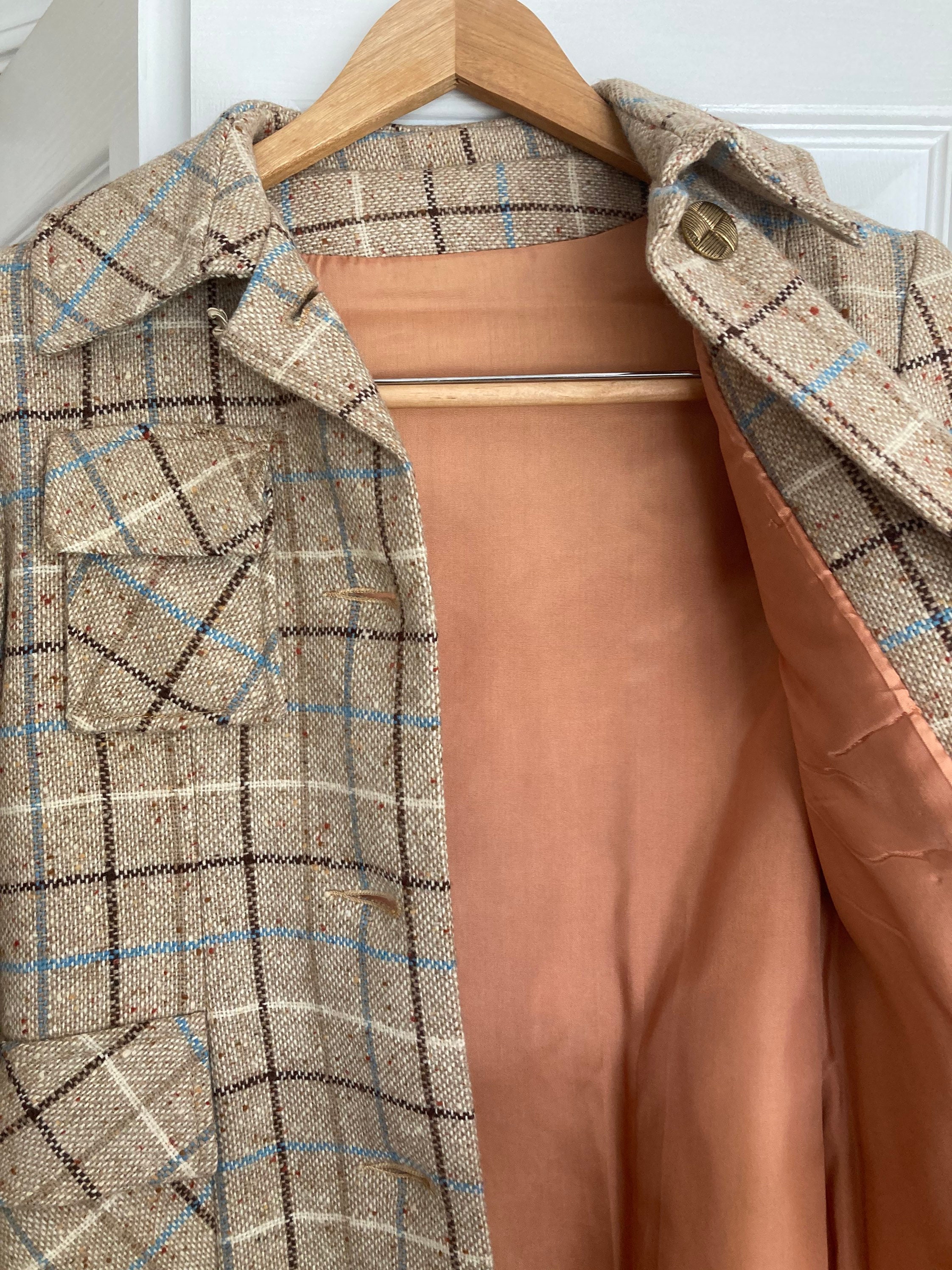 Vintage ILGWU Pea Coat With Belt Etsy